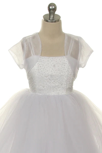 Sheer Organza Bolero for Girls