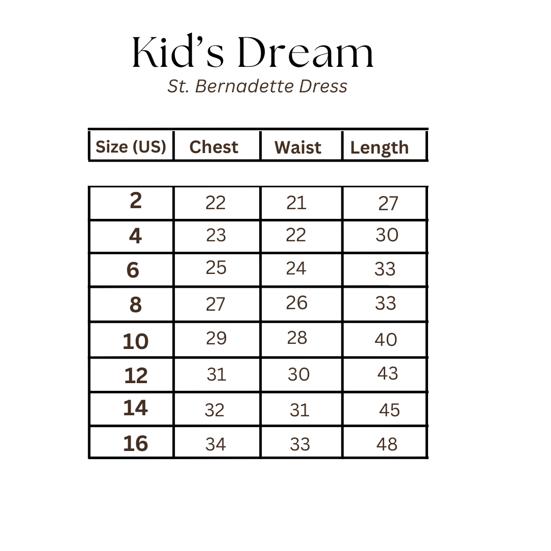 St. Bernadette Dress