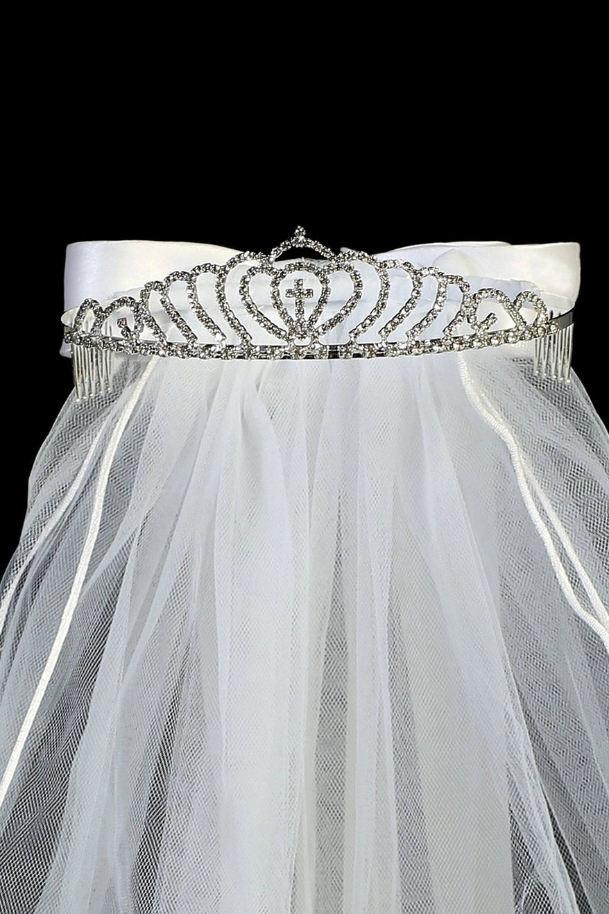 Veil - with Daughter of the King Cross Tiara (Grande)